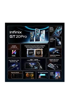 Infinix GT 20 Pro Dual SIM Mecha Silver 12+12GB RAM 256GB With Free Gift 5G - Global version  - Image 5
