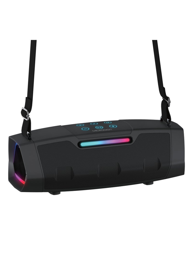ميكرو ديجيت سماعة بلوتوث لاسلكية متميزة بقوة 40 واط مع ميكروفونين لاسلكيين مع صوت فائق وضوء RGB LED MD679PS - Image 2
