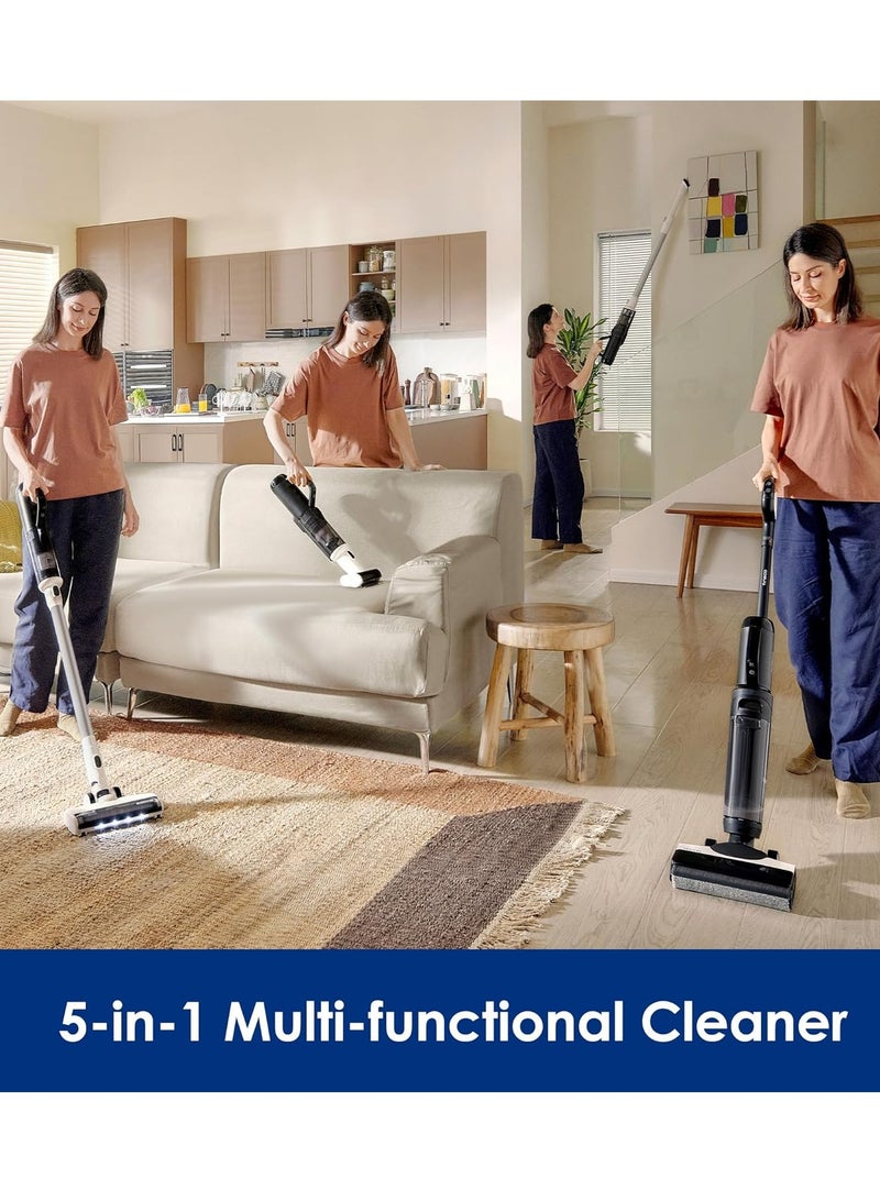 Tineco - Floor ONE Switch S6 Cordless Wet Dry Vacuum Cleaner, Smart Floor Cleaner Mop, 5-in-1 Multi-Function Stick Vacuum FlashDry Self-Cleaning Dual-Edge Cleaning, Whole-House Cleaning 290 W Tineco FLOOR ONE SWITCH S6 Black - Image 1