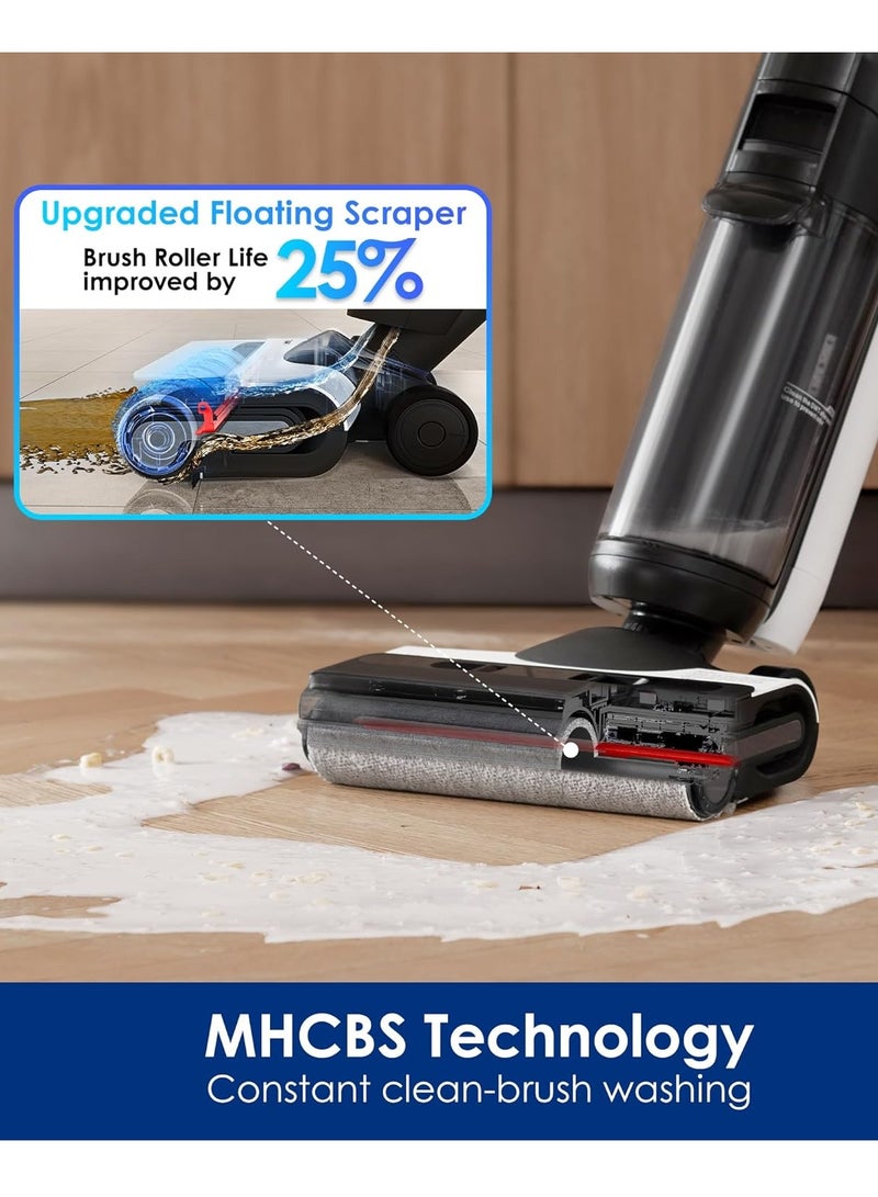 Tineco - Floor ONE Switch S6 Cordless Wet Dry Vacuum Cleaner, Smart Floor Cleaner Mop, 5-in-1 Multi-Function Stick Vacuum FlashDry Self-Cleaning Dual-Edge Cleaning, Whole-House Cleaning 290 W Tineco FLOOR ONE SWITCH S6 Black - Image 1