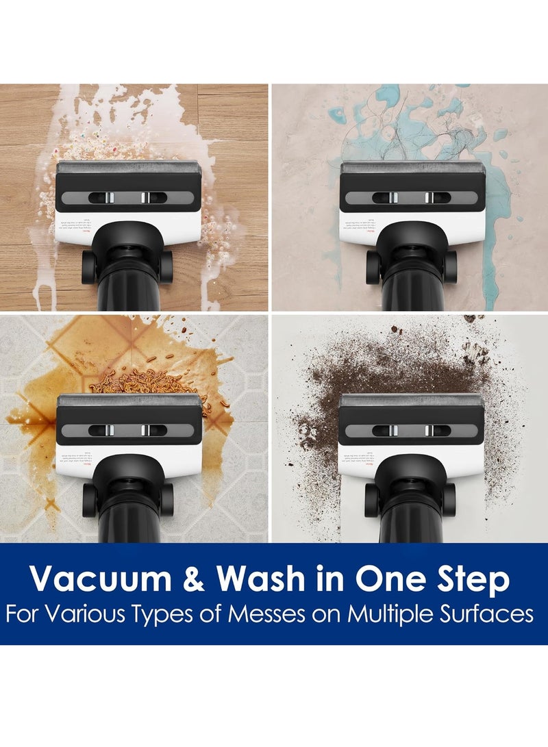 Tineco - Floor ONE S6 FlashDry Cordless Wet Dry Vacuum Floor Cleaner Washer Mop All-in-One for Hard Floors, LED Display, Long Runtime, Dual-Sided Edge Cleaning, Self-Cleaning 600 ml 250 W Tineco FLOOR ONE S6 FlashDry Black - Image 1