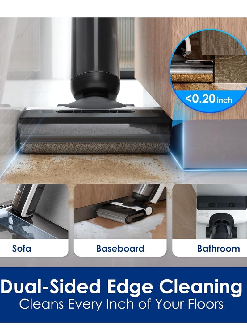 Tineco - Floor ONE S6 FlashDry Cordless Wet Dry Vacuum Floor Cleaner Washer Mop All-in-One for Hard Floors, LED Display, Long Runtime, Dual-Sided Edge Cleaning, Self-Cleaning 600 ml 250 W Tineco FLOOR ONE S6 FlashDry Black - Image 1