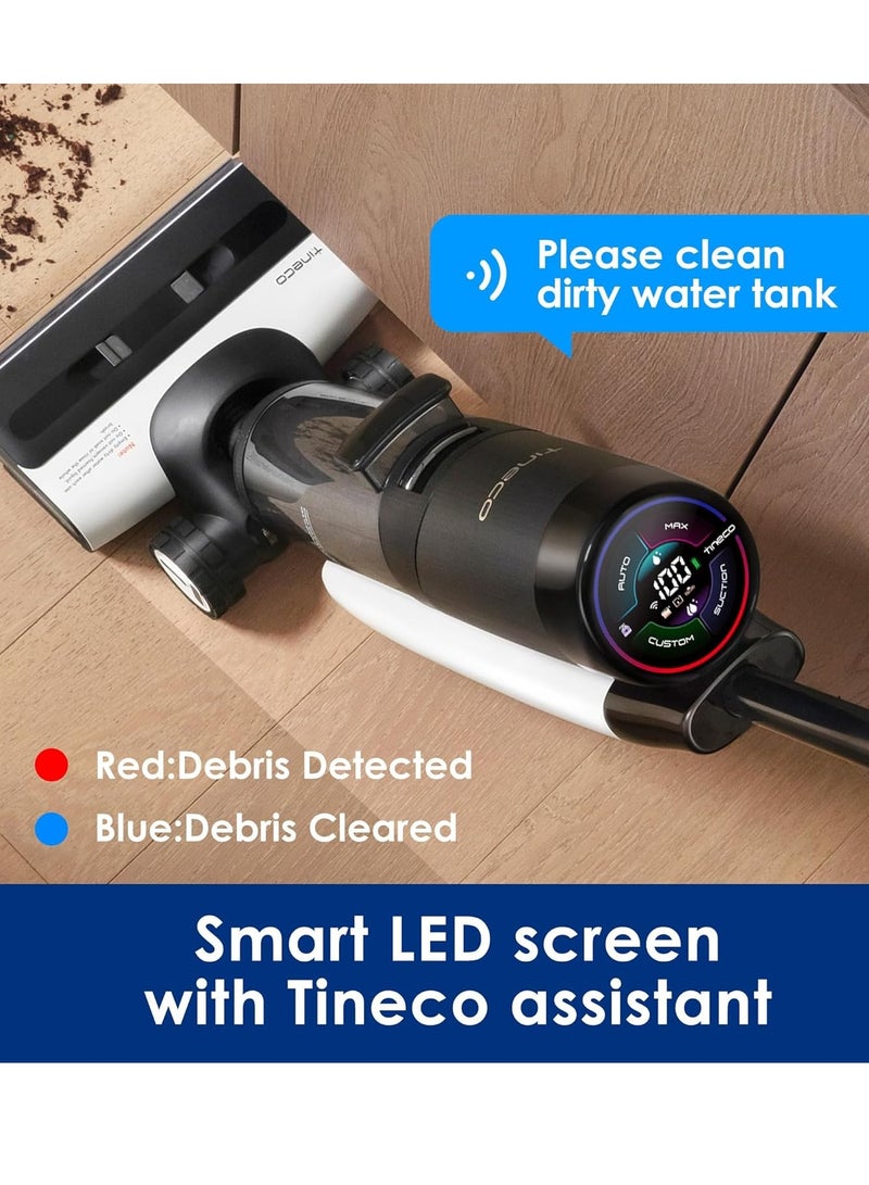 Tineco - FLOOR ONE S7 FlashDry Smart Cordless Wet Dry Vacuum Cleaner, Long Runtime, Great for Sticky Messes, Self-cleaning, 158℉Hot Air FlashDrying, Dual-sided Edge Cleaning, Extended Battery Lifespan 250 W Tineco FLOOR ONE S7 FlashDry black - Image 1