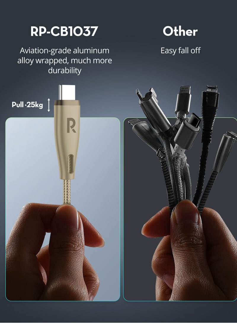 راف باور كابل Type-C إلى Type-C بطول 1.20م 60W - Image 3