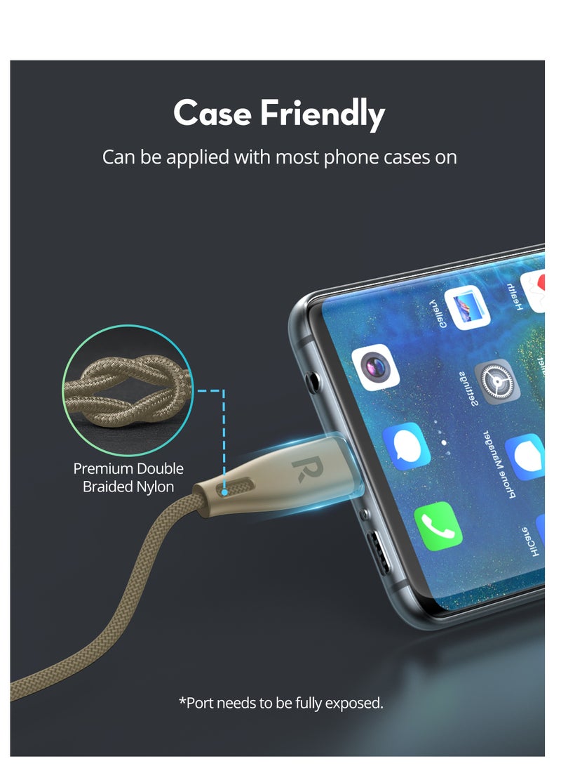 راف باور كابل Type-C إلى Type-C بطول 1.20م 60W - Image 5