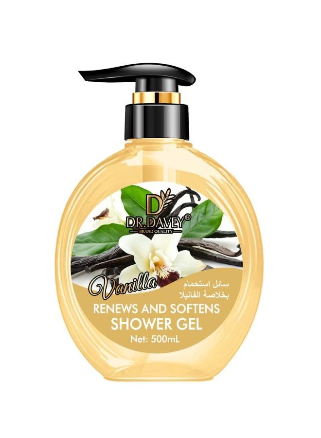 دكتور دافي VANILLA RENEWS AND SOFTENS SHOWER GEL 500grams 