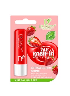 DR. DAVEY STRAWBERRY SHINE WITH NATURAL OILS AND SHEA BUTTER 3grams 