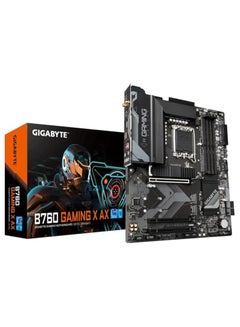GIGABYTE B760 Gaming X AX Motherboard - Supports Intel Core 14th Gen CPUs, 8+1+1 Phases Digital VRM, up to 7600MHz DDR5 (OC), 3xPCIe 4.0 M.2, Wi-Fi 6E, 2.5GbE LAN, USB 3.2 Gen 2 