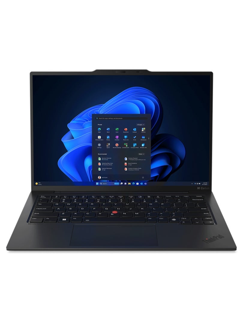 Lenovo - ThinkPad X1 Carbon Gen 13 Aura Edition 14-Inch Display, Core Ultra 7 258V Processor/32GB RAM/1TB SSD/Intel Arc Graphics/Windows 11 Pro English Eclipse Black - Image 1