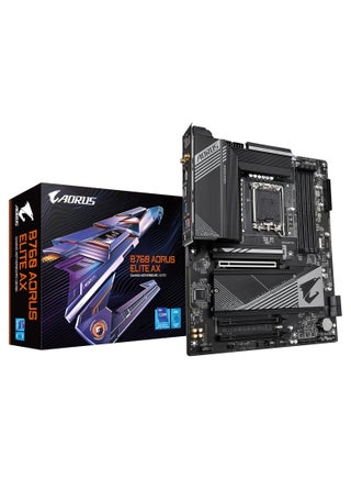 B760 AORUS Elite AX (LGA 1700/ Intel/ B760/ ATX/ DDR5/ Triple M.2/ PCIe 4.0/ USB 3.2 Gen2X2 Type-C/WiFi 6E/ 2.5GbE LAN/Q-Flash Plus/PCIe EZ-Latch/Gaming Motherboard) - pnsku/N70157066V/45/_/1740570482/a17b5fce-06fc-4a98-80bf-dee0a5f27486