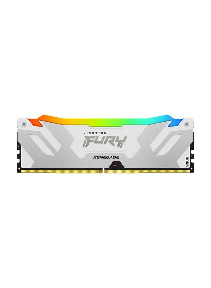 كينغستون Fury Renegade RGB 32GB (2x16GB) 7200MT/s CL38 DDR5 DIMM, Infrared Syncing, Fury CTRL Software, Overclocking, Intel XMP 3.0, Kit of 2 - KF572C38RWAK2-32 | White  - Image 4