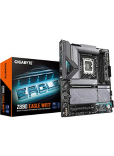 Z890 EAGLE WIFI7 Motherboard - Supports Intel Core Ultra (Series 2) CPUs, 14+1+2 phases VRM, up to 8800MHz DDR5 (OC), 1xPCIe 5.0 + 3xPCIe 4.0, Wi-Fi 7, 2.5GbE LAN, Thunderbolt 4