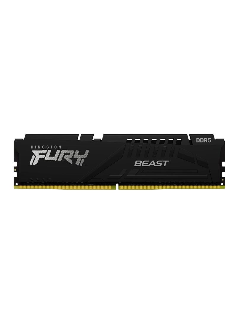 Kingston - Technology Fury Beast 64GB DDR5 5200MT/s CL40 XMP 3.0 Ready Computer Memory (Kit of 2) - KF552C40BBK2-64 | Black - Image 1