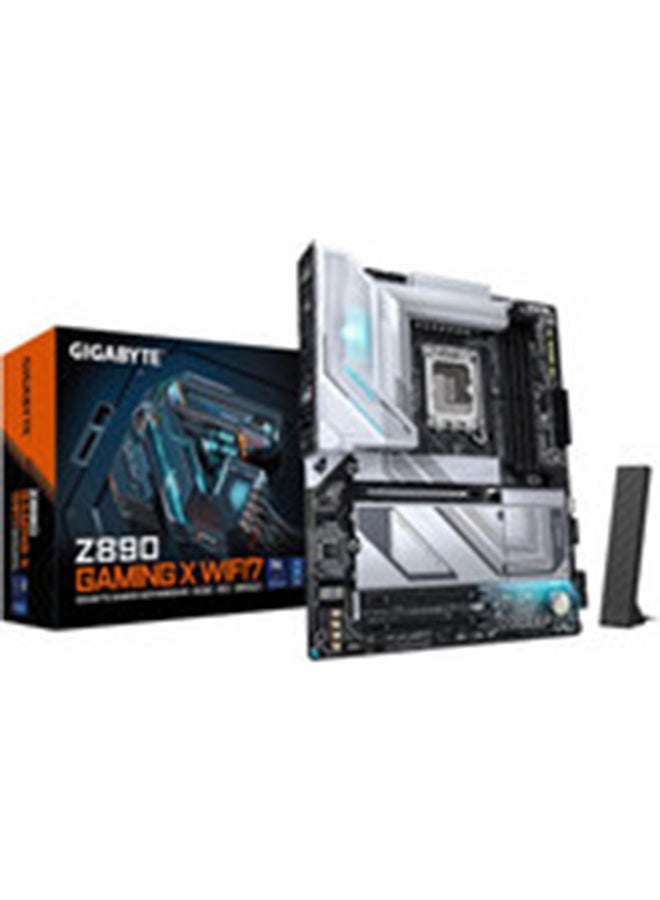 GIGABYTE - Z890 Gaming X WIFI7 Intel Core Ultra (Series 2) LGA 1851 Motherboard, ATX, DDR5, 4X M.2, PCIe 5.0, USB4, WIFI7, 2.5GbE LAN, EZ-Latch - Image 1