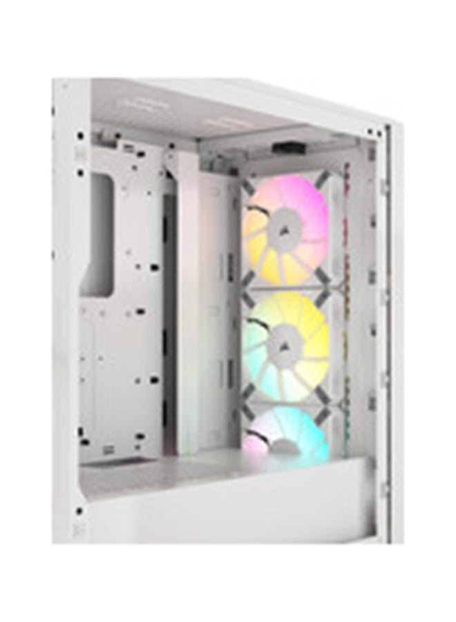 CORSAIR iCUE 4000D RGB Airflow Mid-Tower Case, 3X AF120 RGB Elite Fans, iCUE Lighting Node PRO Controller, High-Airflow Design, CORSAIR RapidRoute Cable Management System | White  - Image 4