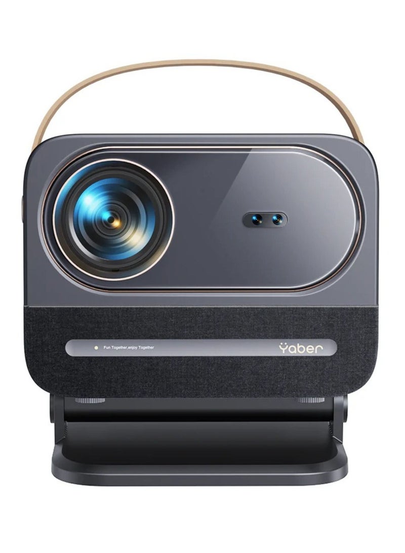 Yaber - Projector, with Dual JBL Speakers 5W, with Bulit in Android TV, Auto Focus  and 4 points keystone correction, support Alexa and NFC U12 Black - Image 1