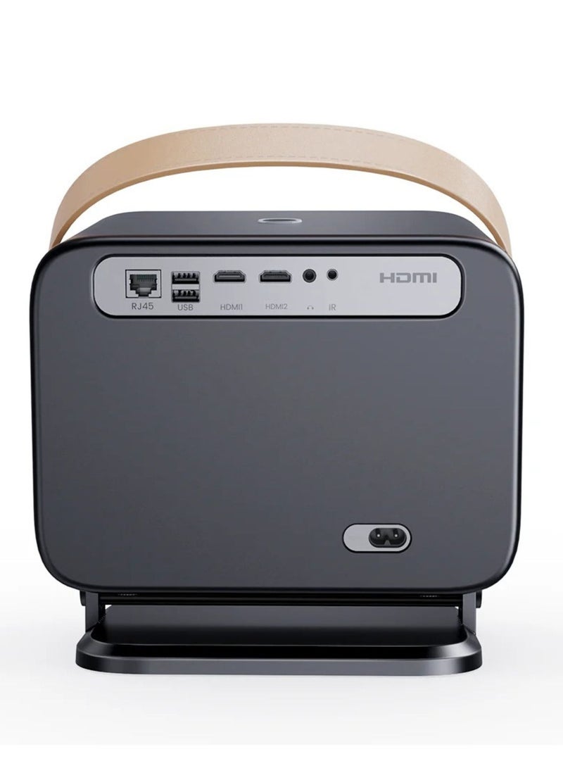Yaber - Projector, with Dual JBL Speakers 5W, with Bulit in Android TV, Auto Focus  and 4 points keystone correction, support Alexa and NFC U12 Black - Image 1