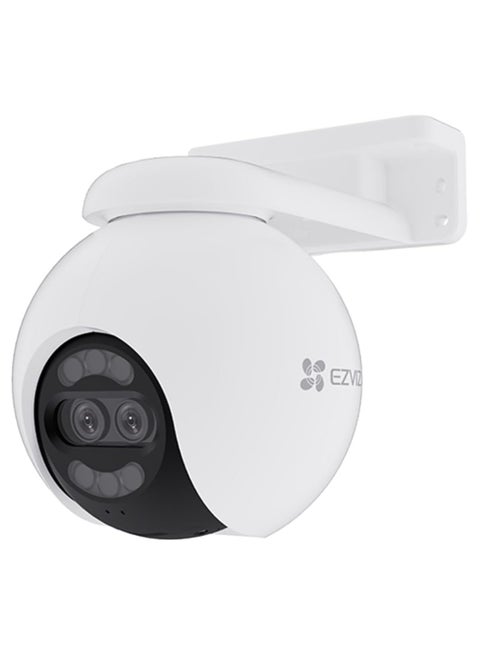 EZVIZ H80x Dual 4K Pan & Tilt Wi-Fi Camera, Dual Lenses, Colorful Night Vision, 360° Panoramic View, Auto-Zoom Tracking, Siren & Strobe Light, Two-Way Talk | CS-H80x-R100-8G82WKFL