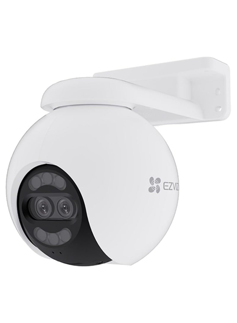 EZVIZ - EZVIZ H80x Dual 4K Pan & Tilt Wi-Fi Camera, Dual Lenses, Colorful Night Vision, 360° Panoramic View, Auto-Zoom Tracking, Siren & Strobe Light, Two-Way Talk | CS-H80x-R100-8G82WKFL - Image 1