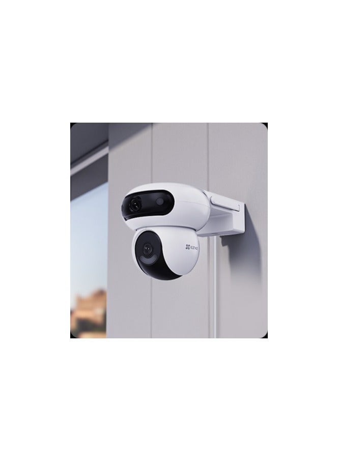 EZVIZ - EZVIZ H90 Dual 4MP Ultra HD Smart Home Security Camera with Pan & Tilt, AI-Powered Detection, Color Night Vision, Two-Way Audio, and Weatherproof Design | CS-H90-R100-8H44WKFL - Image 1