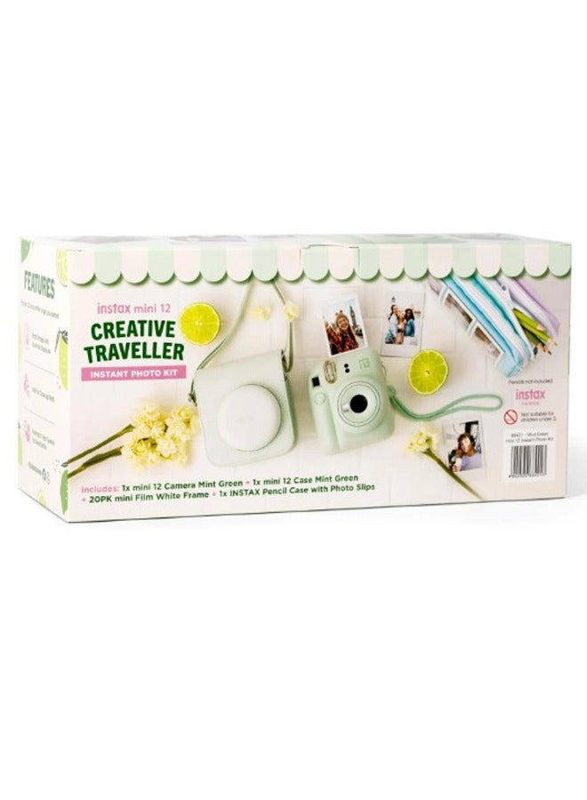 FUJIFILM Instax Mini12 Creative Traveller Instant Photo Kit (Mint Green)  - Image 2