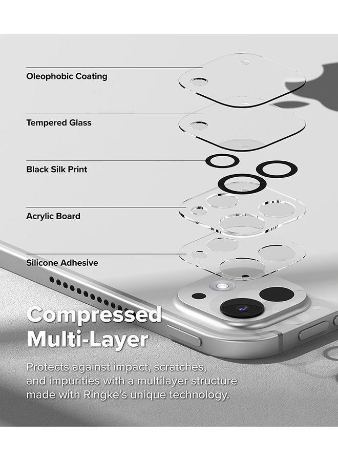 Ringke Camera Glass (2 Pack ) For iPad Pro 11-Inch / 13-Inch (M4) Camera Protector, Multi-layer High-quality Full Coverage Tempered Glass Protection - Clear - Image 4