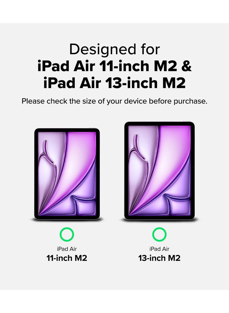 Ringke Camera Lens Frame Glass (2 Pack) For iPad Air 11-Inch / 13-Inch (M2) Camera Protector, Anti-Scratch Lightweight Full Coverage Tempered Glass- Clear - Image 2