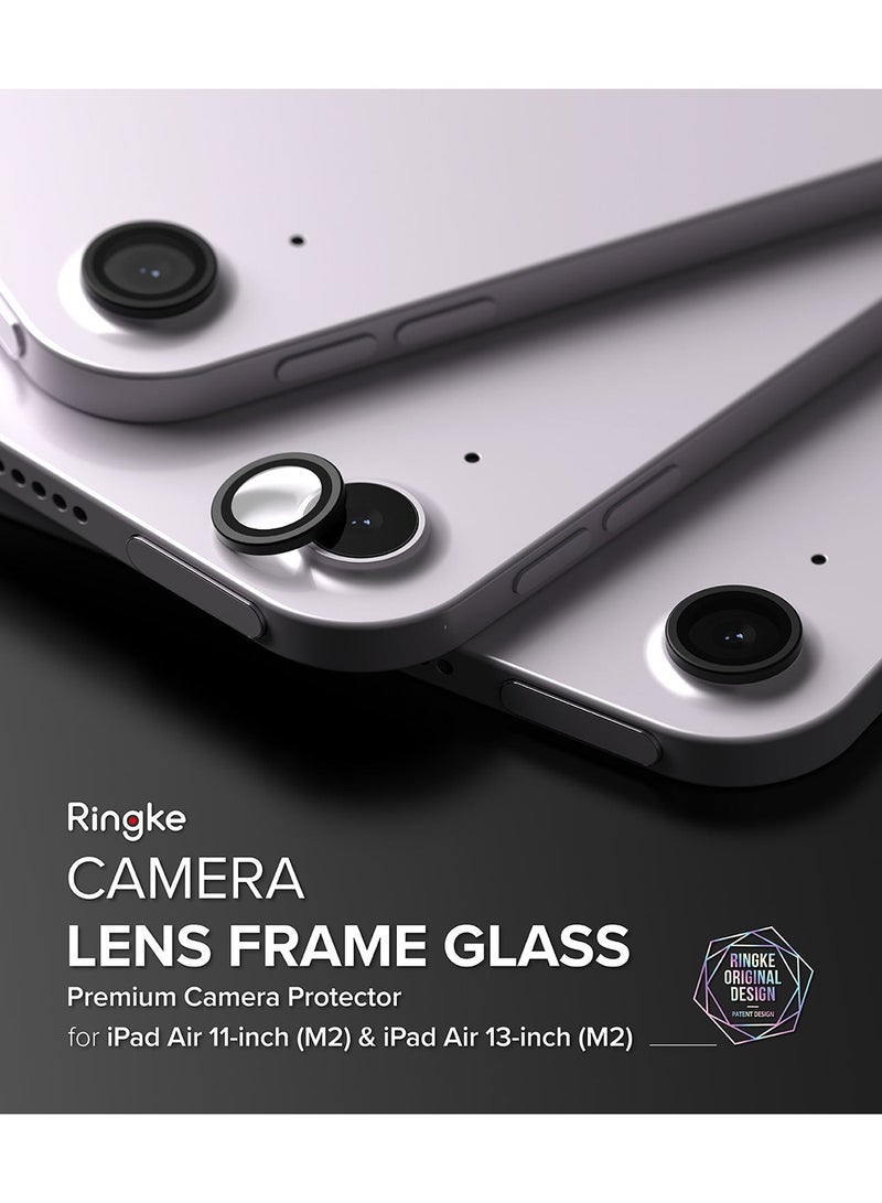 Ringke Camera Lens Frame Glass (2 Pack) For iPad Air 11-Inch / 13-Inch (M2) Camera Protector, Anti-Scratch Lightweight Full Coverage Tempered Glass- Clear - Image 4
