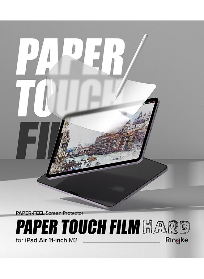 Ringke Paper Touch Hard Film For iPad Air 11 (M3 2025) / (M2 2024) Screen Protector, Anti-Fingerprint Matte PET Paper Textured Pen Tip Wear Protection Clear - Image 3