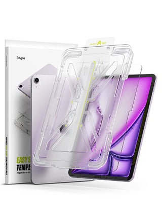 Tempered Glass [Easy Slide] For  iPad Air 11-Inch (M2) Screen Protector, Case Friendly Shatterproof Premium 9H Hardness, Anti-Scratch, Easy to Install - W Installation Jig - Clear - pnsku/N70157130V/45/_/1740585811/d4aa5892-0c7d-4d7d-b712-359d9c9e610f