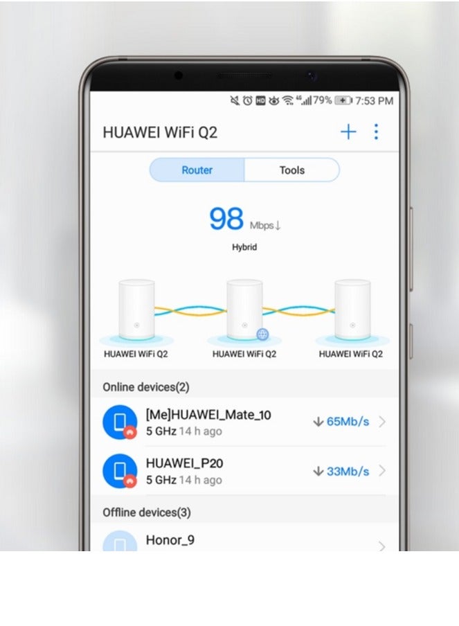 HUAWEI - WIFI Q2 PRO 1200Mbps Wireless Router - WS5280 V2 | White - Image 1
