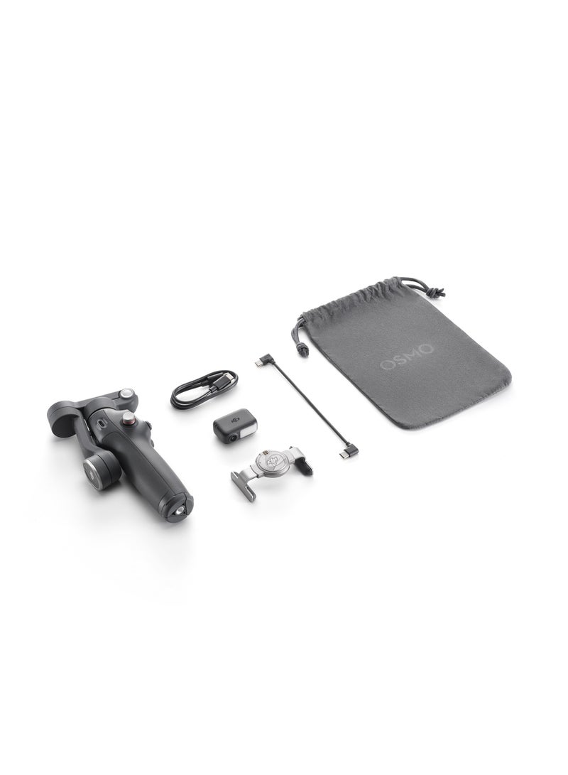 dji - Osmo Mobile 7P Gimbal Stabilizer for iPhone & Android, 3-Axis Stabilization, Native Tracking, Lighting, Quick Launch, One-Tap Edit, Built-in Extension Rod & Tripod, 10-Hour Battery Life, Phone Charging Black - Image 1