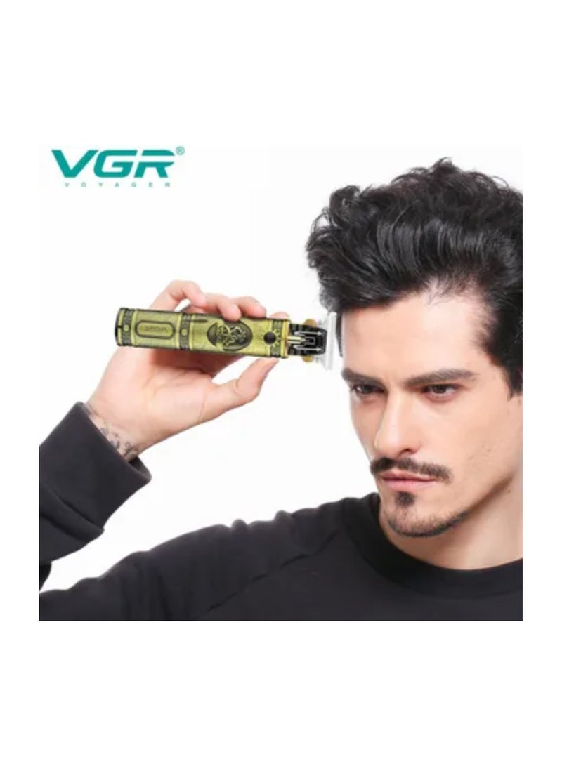 VGR Professional Rechargeable Hair Trimmer V-083 Gold - Image 5