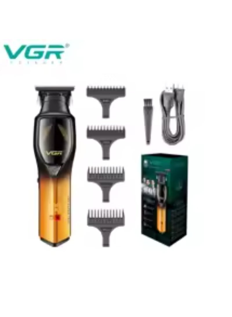 VGR Hair Trimmers Adjustable HairCut Machine Professional Body Trimmer Electric Clippers Rechargeable Hair Trimmer for Men V-187 Multicolor - Image 3