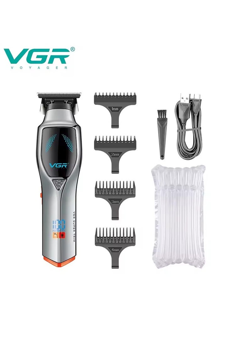 VGR Hair Trimmers Adjustable HairCut Machine Professional Body Trimmer Electric Clippers Rechargeable Hair Trimmer for Men V-187 Multicolor - Image 2