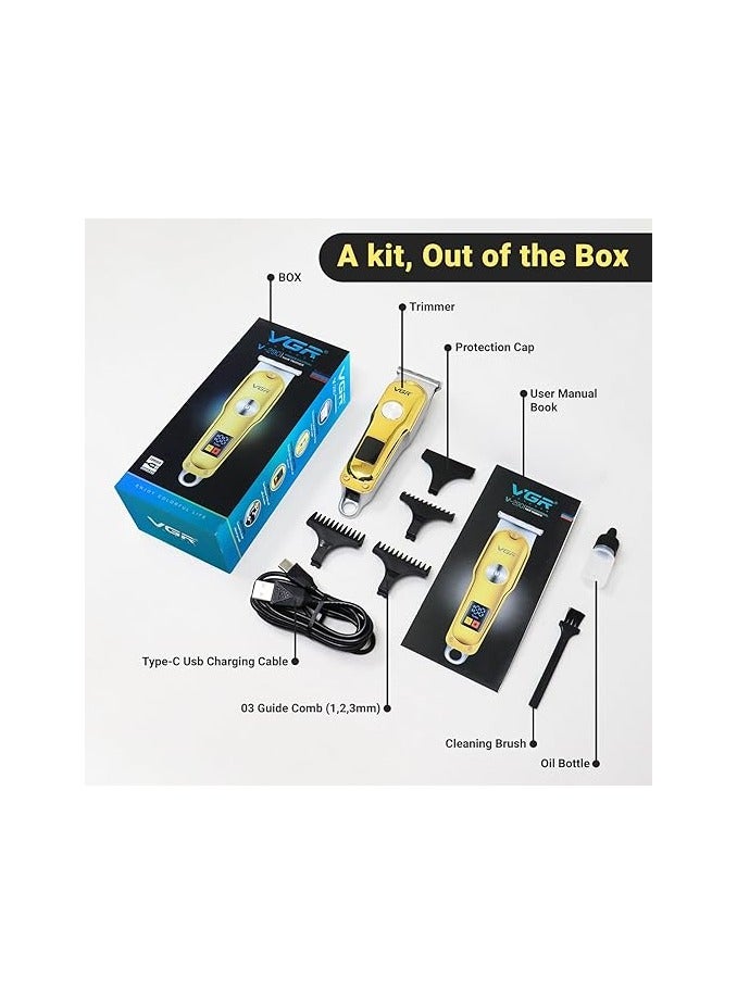 Rechargeable Hair Shaver For Men V-290 Gold