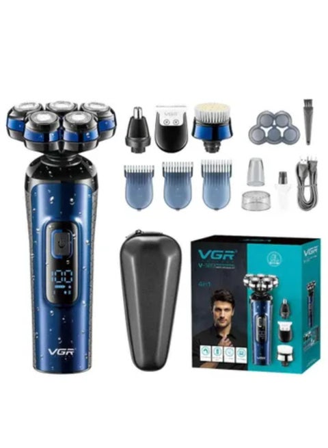 Professional 3 IN 1 Rechargeable Wet and Dry Grooming Kit V-386 Blue