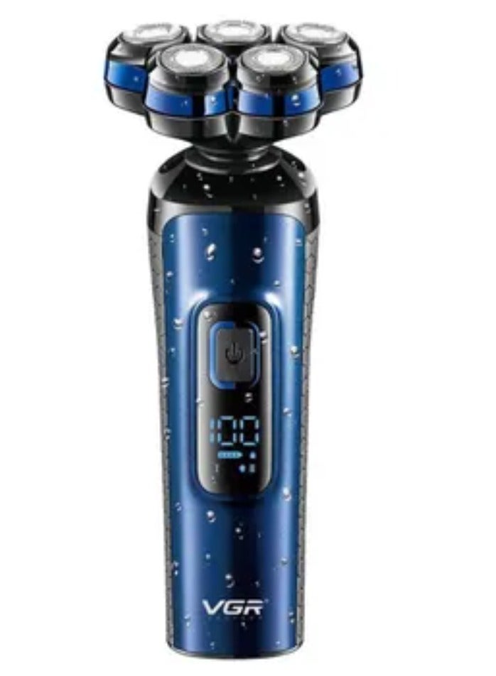 في جي آر - Professional 3 IN 1 Rechargeable Wet and Dry Grooming Kit V-386 Blue - Image 1