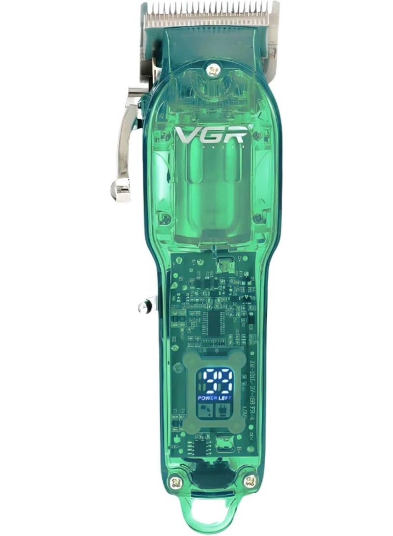 VGR V-660 Professional Rechargeable cordless Hair Clipper with Self Sharpening Blades Multicolor - Image 2