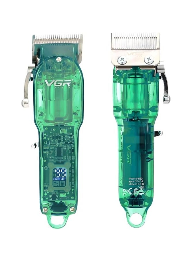 VGR V-660 Professional Rechargeable cordless Hair Clipper with Self Sharpening Blades Multicolor - Image 4
