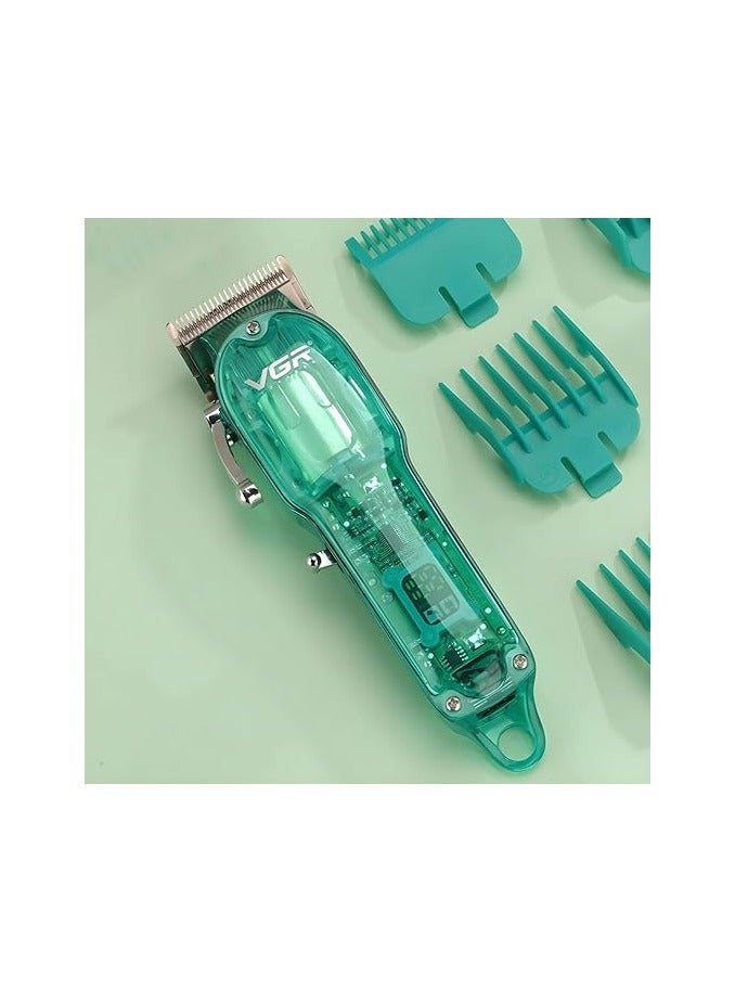VGR V-660 Professional Rechargeable cordless Hair Clipper with Self Sharpening Blades Multicolor - Image 5