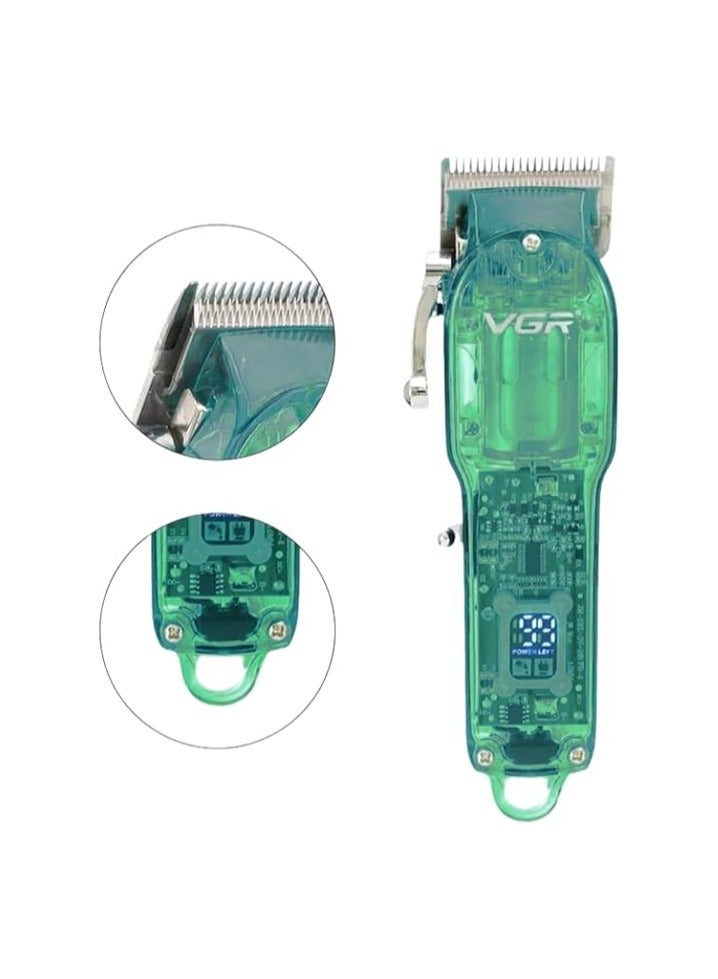 VGR V-660 Professional Rechargeable cordless Hair Clipper with Self Sharpening Blades Multicolor - Image 3
