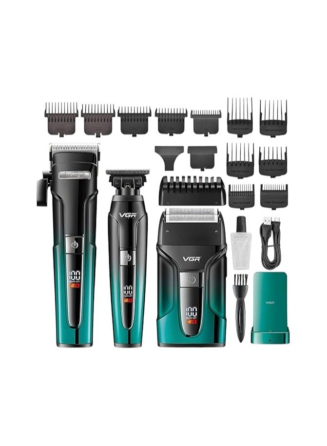 في جي آر - V-694 Professional Salon Quality Rechargeable Combo Kit Multicolor - Image 1