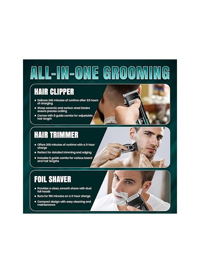 في جي آر - V-694 Professional Salon Quality Rechargeable Combo Kit Multicolor - Image 1