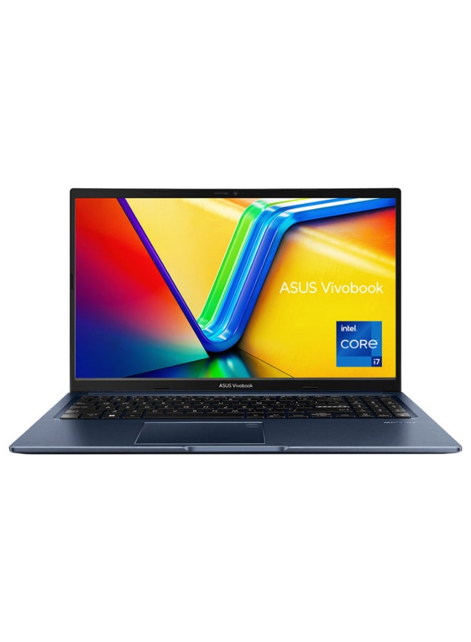 ASUS - Vivobook 15  Laptop With 15.6-Inch Full HD Display, Intel Core i7-12700H Processor/16GB RAM/512GB SSD/Intel Iris XE Graphics/Windows 11 Home English/Arabic Blue - Image 1