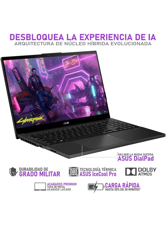 ASUS Vivobook Pro 15 Laptop With 15.6-Inch Full HD Display, Core Ultra 9 185H  Processor/24GB RAM/2TB SSD/6GB NVIDIA GeForce RTX 3050 Graphics/Windows 11 Home English Black  - Image 3