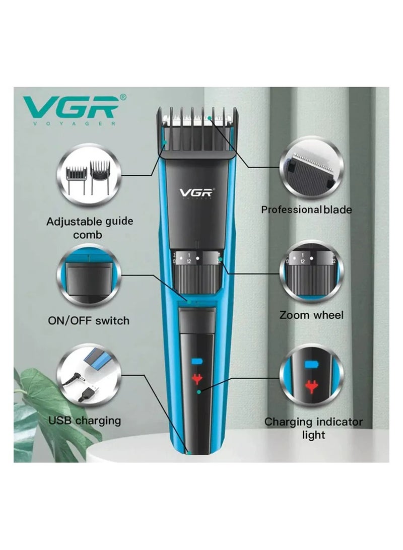 V-935 Hair Trimmer For Men Blue