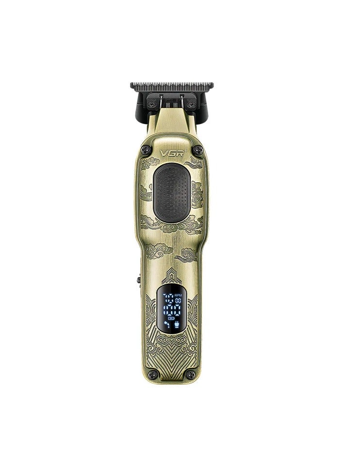 VGR - V-954 Professional Cord/Cordless Hair Trimmer for Men's Gold - Image 1