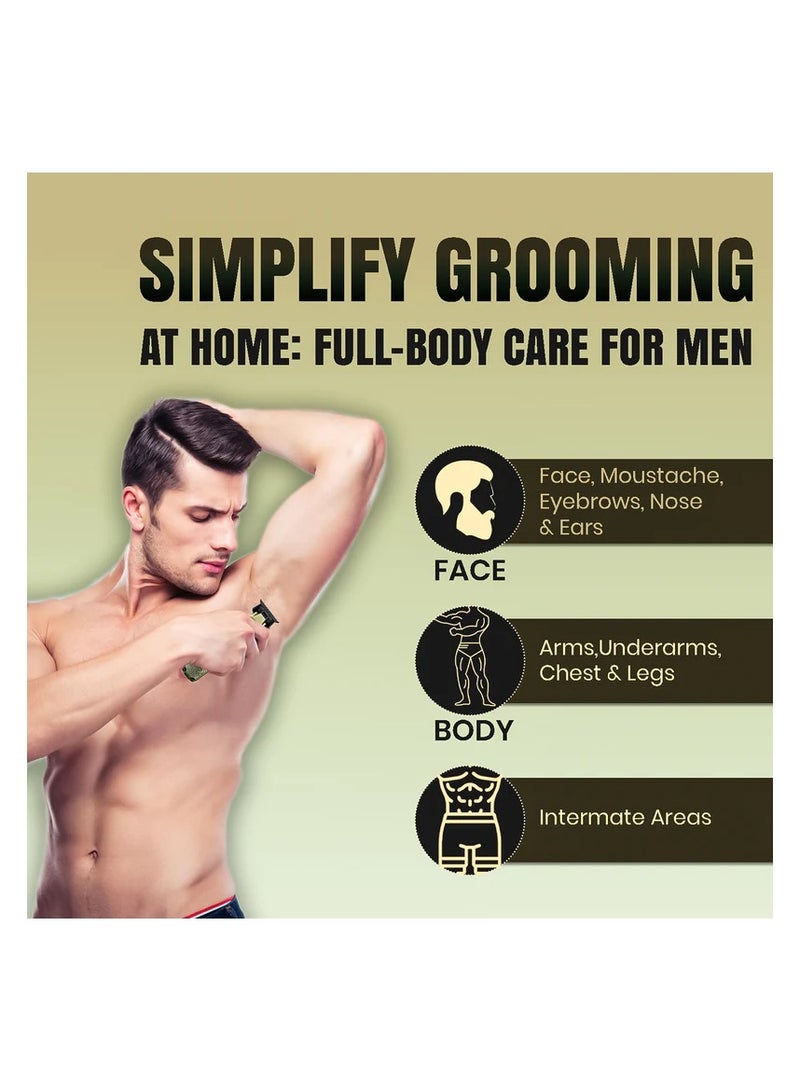 VGR - V-954 Professional Cord/Cordless Hair Trimmer for Men's Gold - Image 1