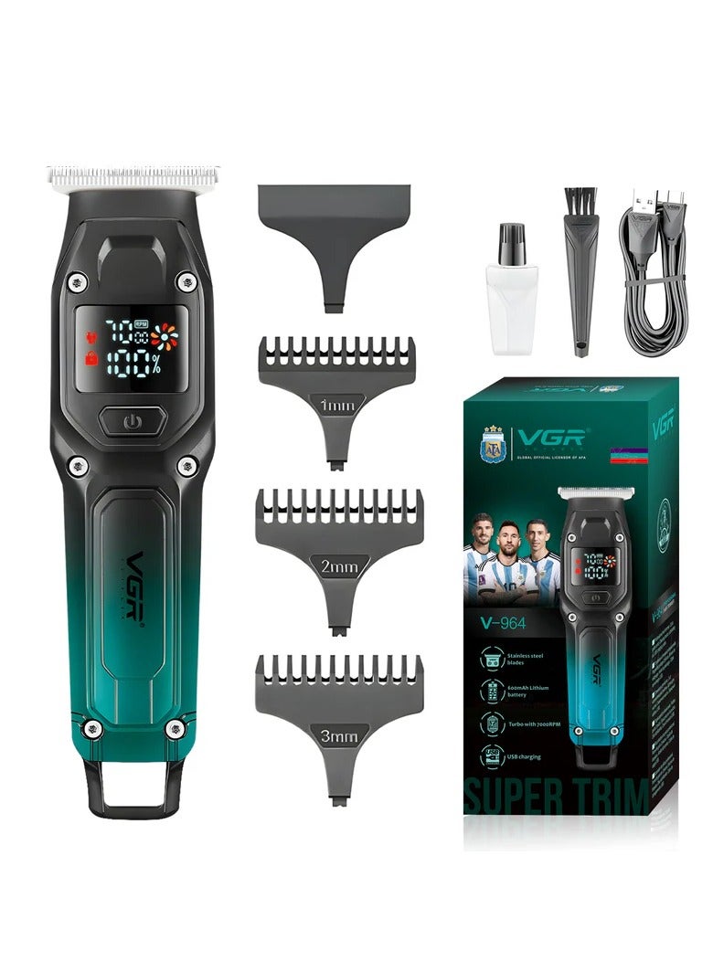 V-964 Professional Hair Trimmer Cord/Cordless For Men's Multicolor